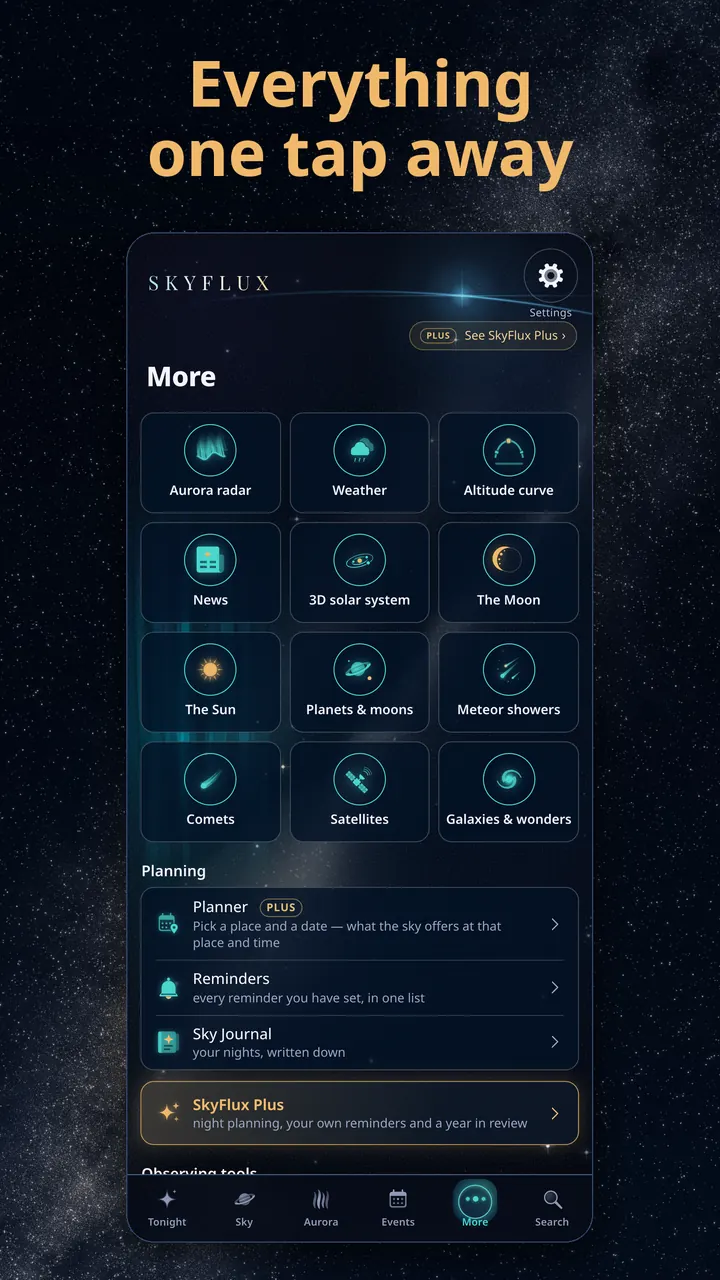 Everything one tap away